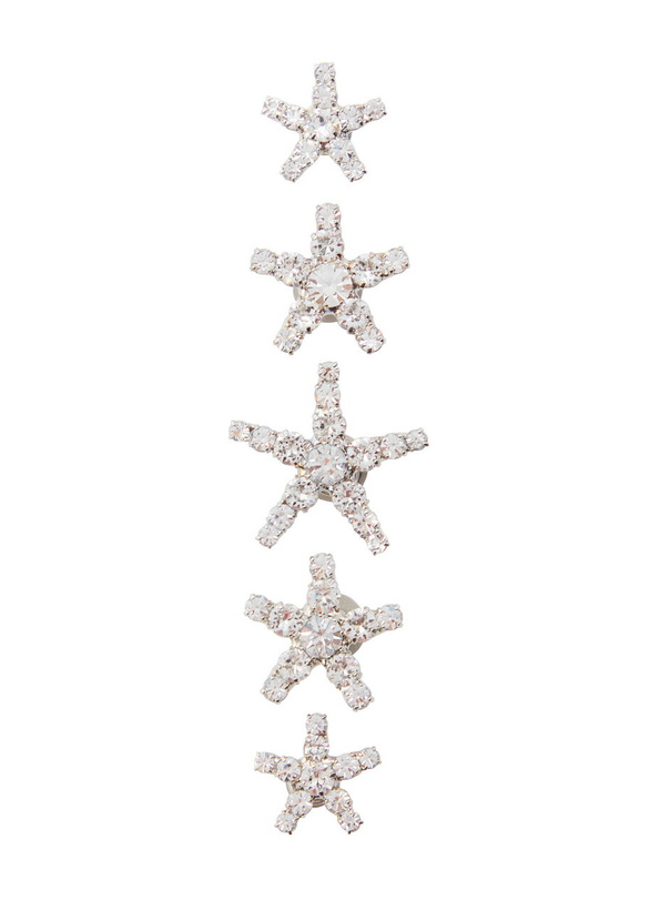 Photo: Jennifer Behr Vespera Crystal-embellished Hair Magnets - set of Five - One Size