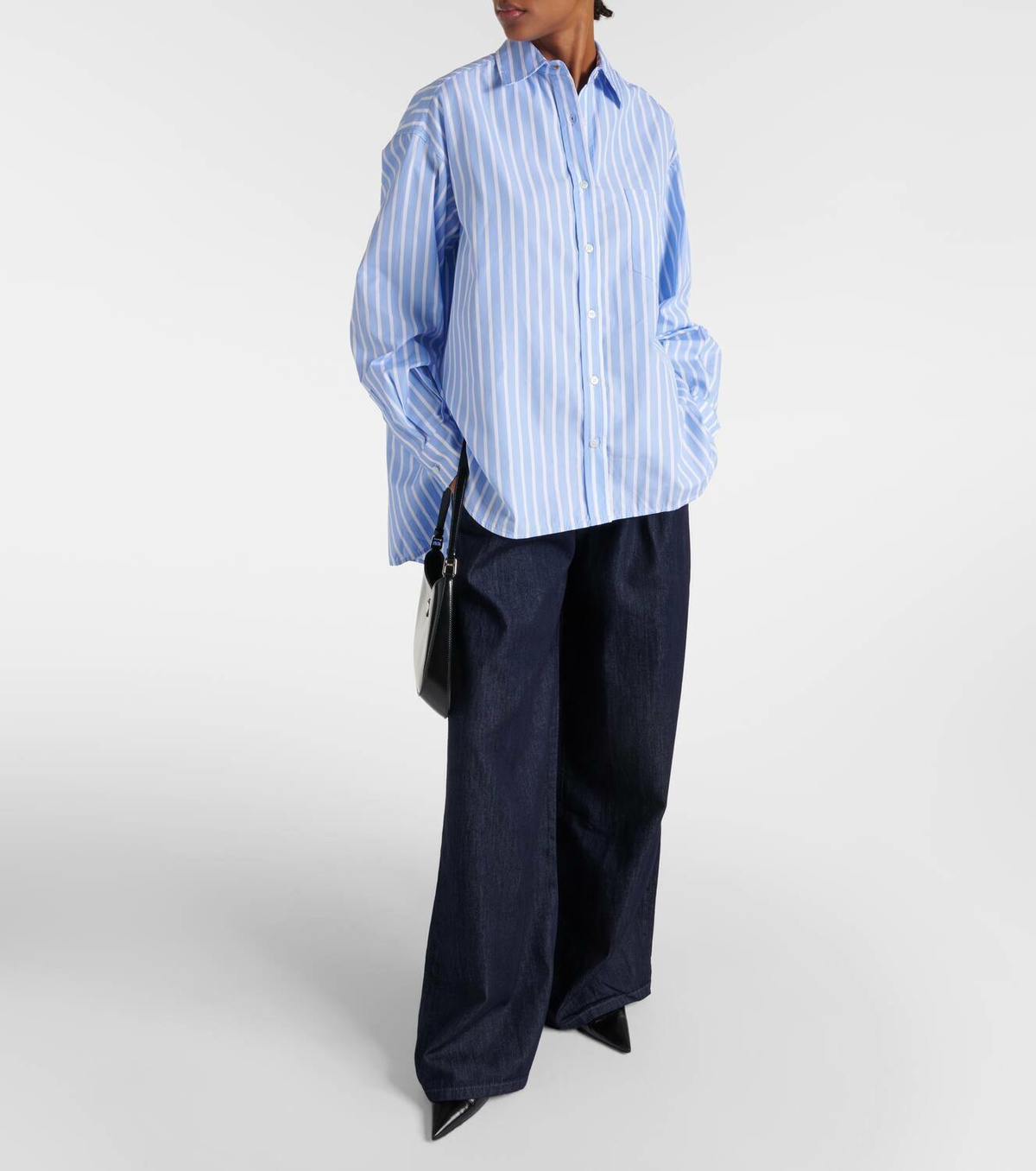 The Frankie Shop Nolan high-rise wide-leg jeans