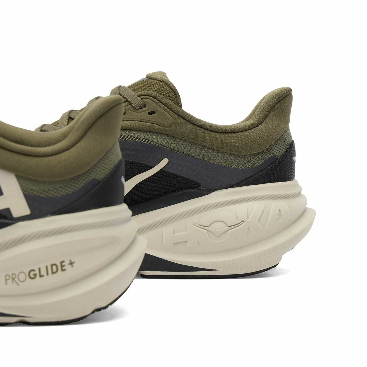 Hoka One One Women's Clifton Pro Sneaker in Antique Olive/River Rock Grey
