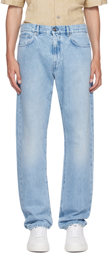 Photo: Versace Blue Regular-Fit Jeans