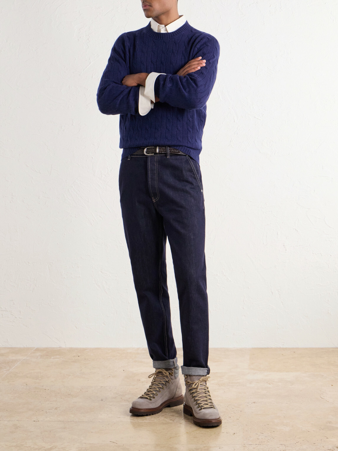 Brunello Cucinelli - Cable-Knit Cashmere Sweater - Blue
