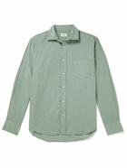 Hartford - Palm Pat Cotton-Poplin Shirt - Green