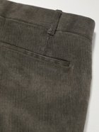 Anderson & Sheppard - Slim-Fit Cotton-Corduroy Trousers - Gray