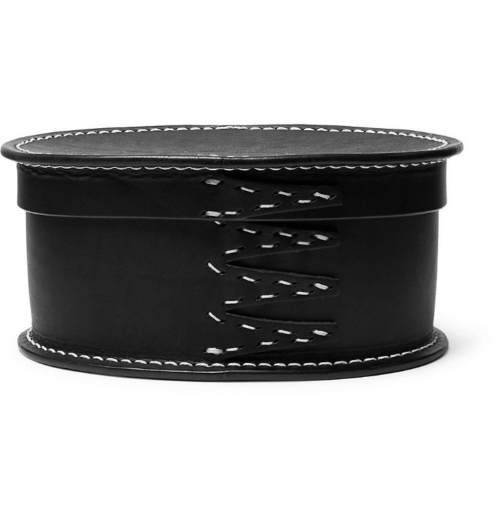 Photo: Hender Scheme - Oval Leather Box - Black