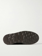 Yuketen - Leather-Trimmed Suede Boots - Brown