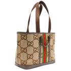 Gucci Men's GG Jumbo Tote Bag in Camel