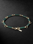 Foundrae - 18-Karat Gold Malachite Chain Bracelet - Gold