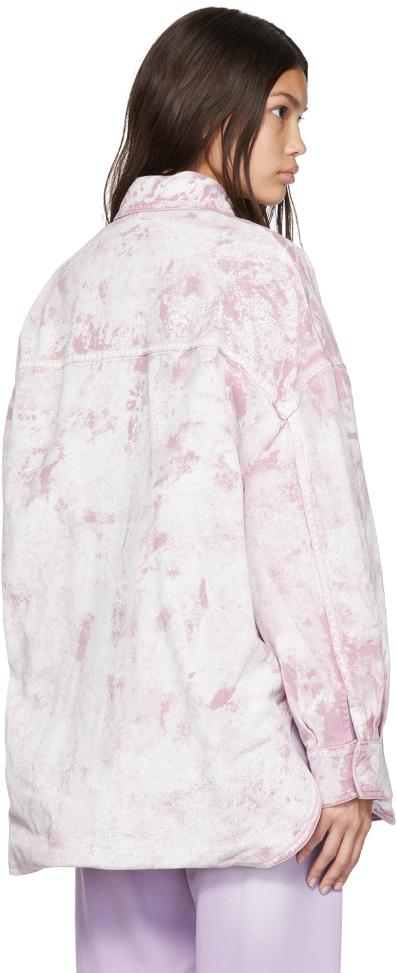 The Attico Pink Painted Jacket