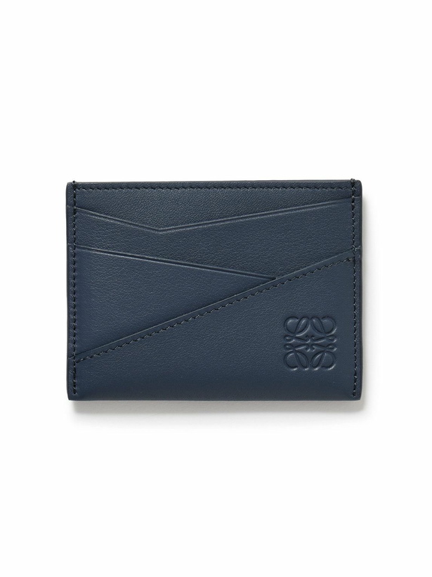 Photo: LOEWE - Puzzle Logo-Debossed Leather Cardholder