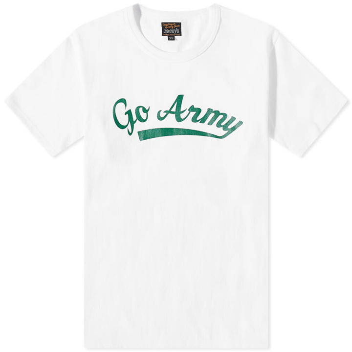 Photo: The Real McCoy's Men's The Real McCoys Go Army Military T-Shirt in White