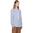 Vivienne Westwood White & Blue Two Button Krall Shirt