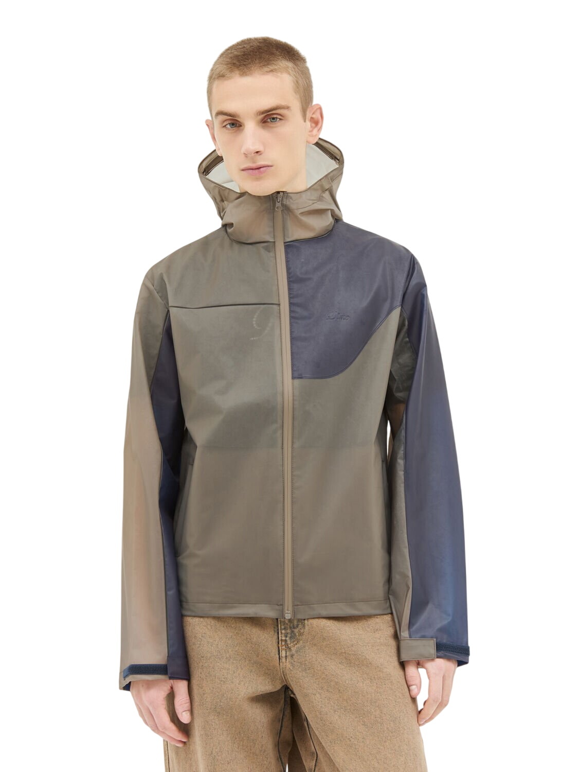 Dime Men's Hiking Zip-Off Sleeve Jacket in Charcoal Dime