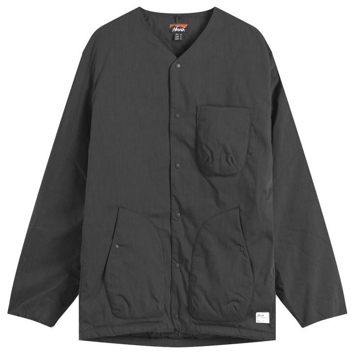 Photo: Nanga Men's Hinoc Ripstop Inner Down Cardigan in Black
