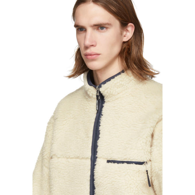 Wacko Maria Off-White Fleece Boa Jacket Wacko Maria