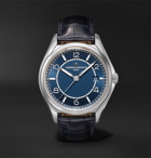VACHERON CONSTANTIN - Fiftysix Automatic 40mm Stainless Steel and Alligator Watch, Ref. No. 4600E/000A-B487 - Blue
