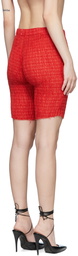 Ludovic de Saint Sernin Red Cotton Shorts