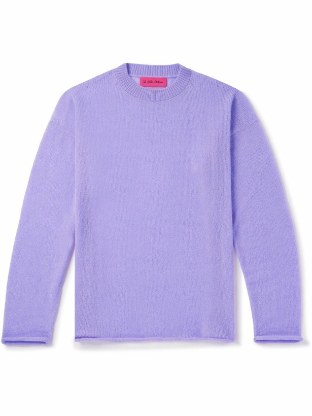 Photo: The Elder Statesman - Cashmere and Cotton-Blend Sweater - Purple