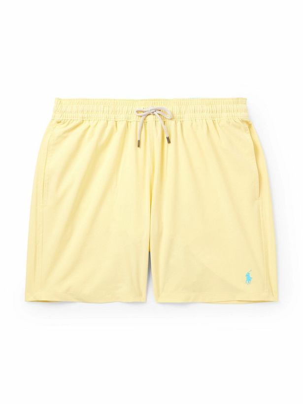 Photo: Polo Ralph Lauren - Traveler Straight-Leg Mid-Length Swim Shorts - Yellow