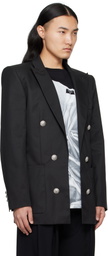 Balmain Black Six Button Jacket