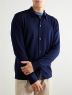 Eleventy - Slim-Fit Wool Cardigan - Blue