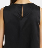 Asceno Sofia silk charmeuse tank top