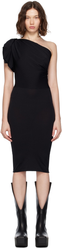 Photo: Rick Owens Black Concordians Twist Minidress
