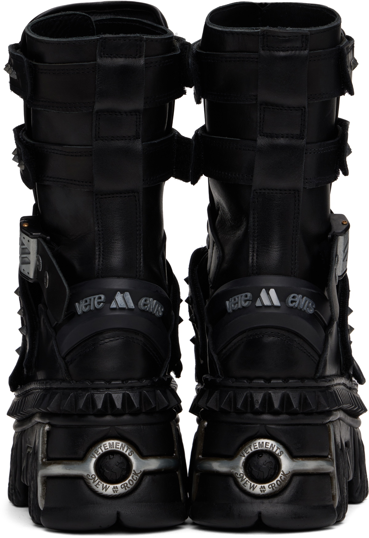 VETEMENTS Black New Rock Edition Gamer Boots Vetements