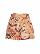 ULLA JOHNSON - Dua Printed Cotton Shorts