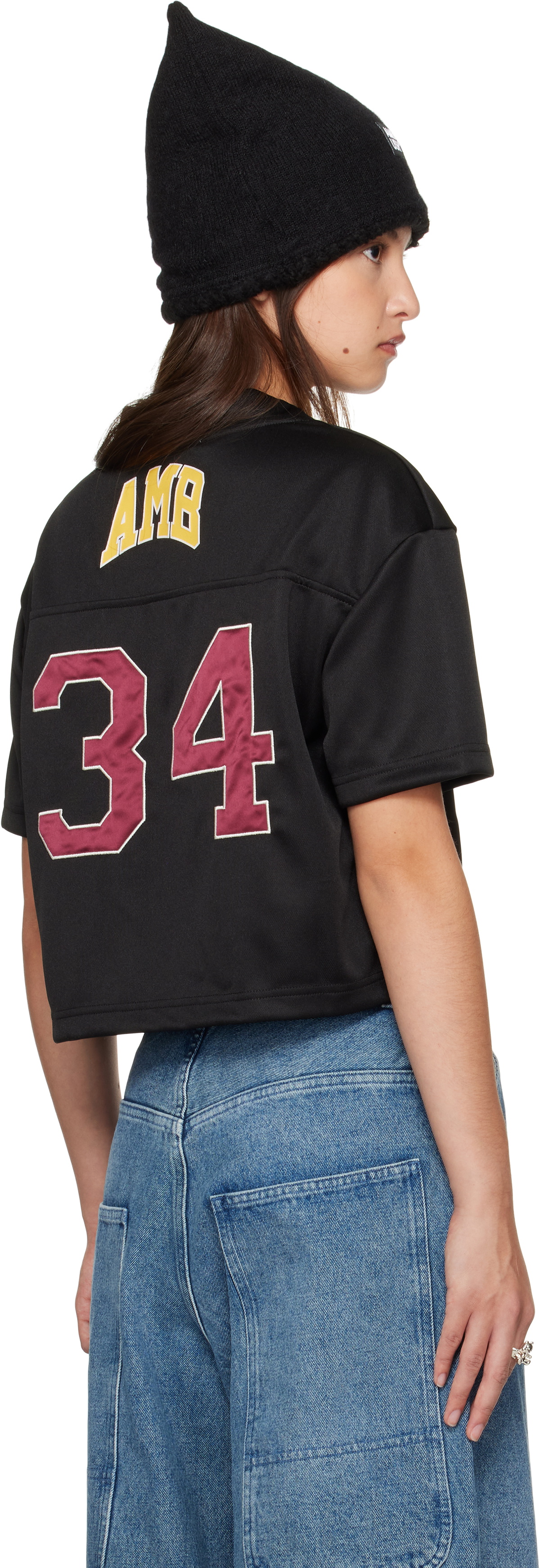 AMBUSH Black 34 Crop T-shirt