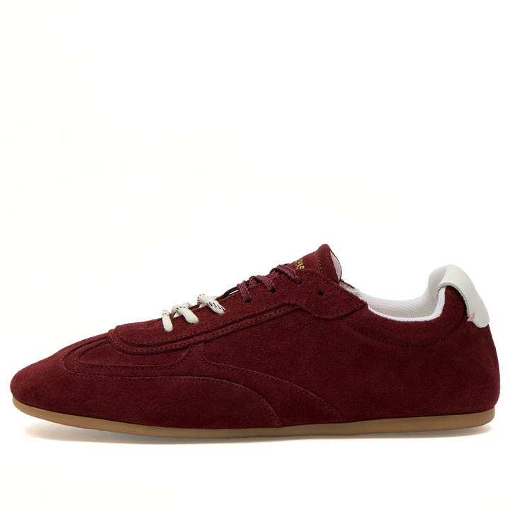 Photo: ALOHAS Women's TB 24 Suede Sneakers in Suede Burgundy