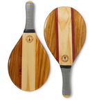 Frescobol Carioca - Trancoso Wooden Beach Bat and Ball Set - Gray