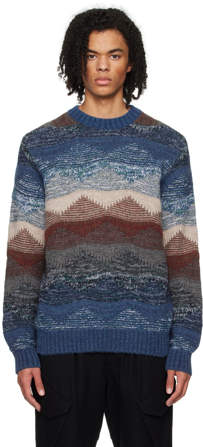 Photo: SOPHNET. Multicolor Abstract Sweater