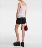 Gucci Ribbed-knit cashmere and silk tank top