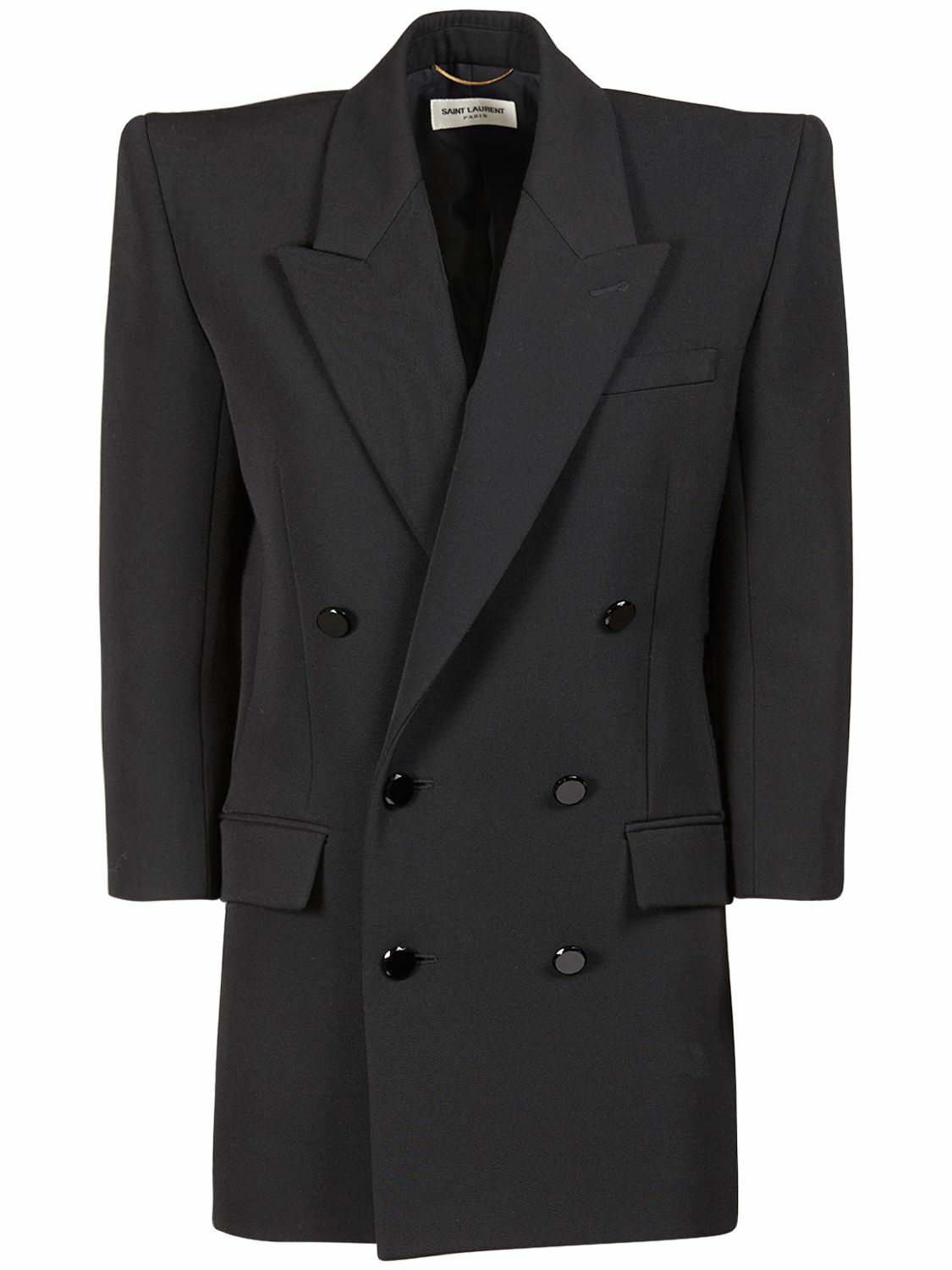 SAINT LAURENT - Classic Wool Blazer Dress Saint Laurent