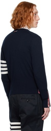 Thom Browne Navy 4-Bar Cardigan