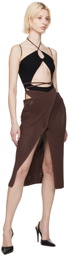 ANDREĀDAMO Black Sleeveless Bodysuit