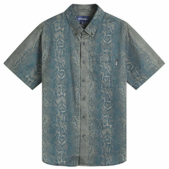 Photo: thisisneverthat Men's Python Shortsleeve Shirt in Dark Navy