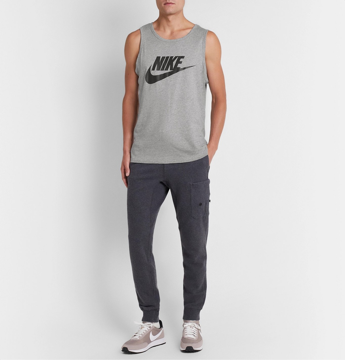 Nike Club tank top in gray