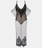 The Attico Sheer lace bodysuit