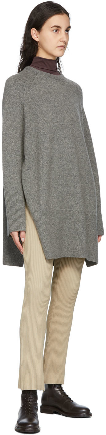 House of Dagmar Beige Shiloh Split Hem Leggings