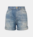 Balmain Patterned denim shorts
