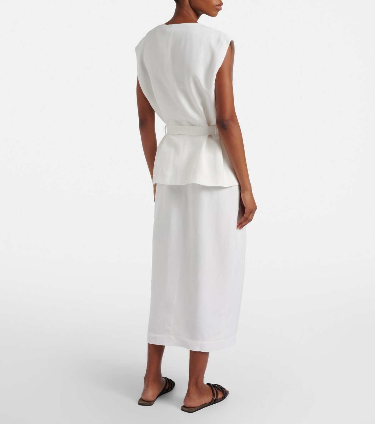 Brunello Cucinelli Belted wrap dress
