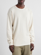 Les Tien - Thermal Baseball Cotton-Jersey Hem Tee - Neutrals