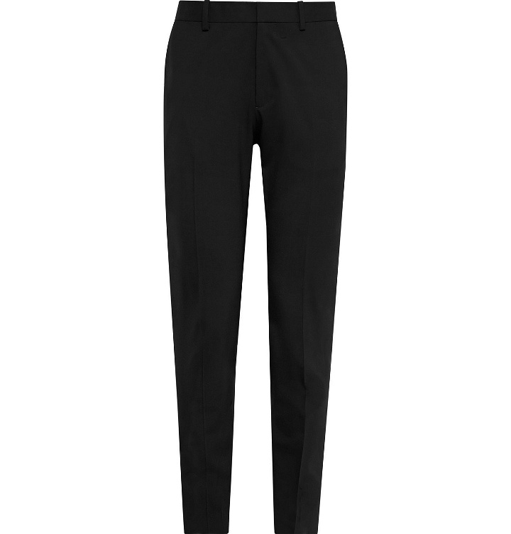 Photo: Theory - Mayer Slim-Fit Stretch-Wool Trousers - Black