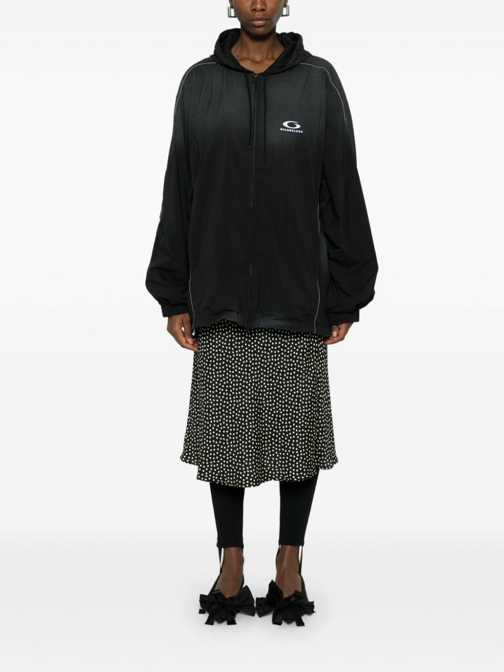 Balenciaga Ombré Hooded Jacket
