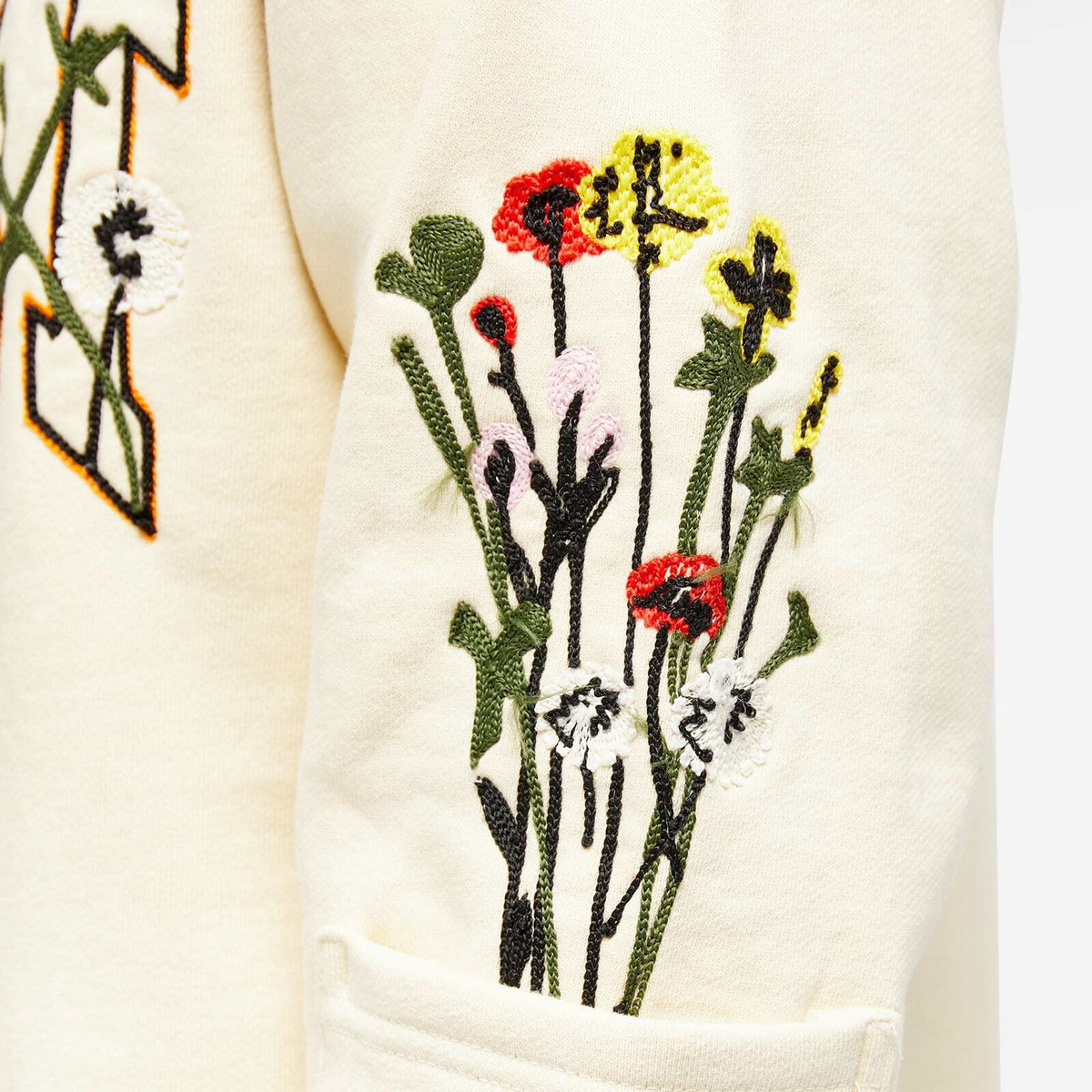 MARKET Men's Bouquet Hoodie in Ecru