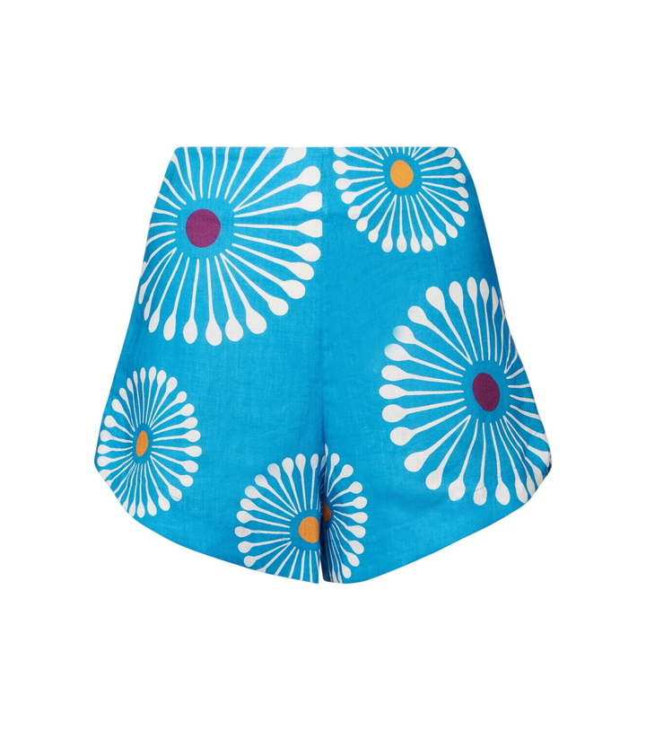 Photo: Cala de la Cruz Bahamas floral linen shorts