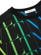 VALENTINO - Logo-Print Cotton-Blend Jersey Sweatshirt - Multi