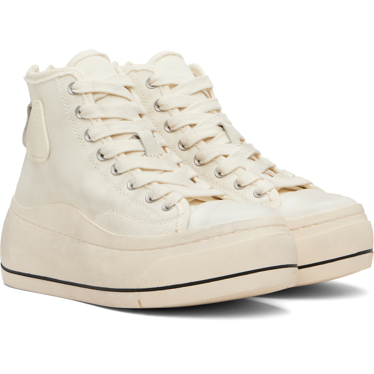 R13 Off-White Kurt High Top Sneakers
