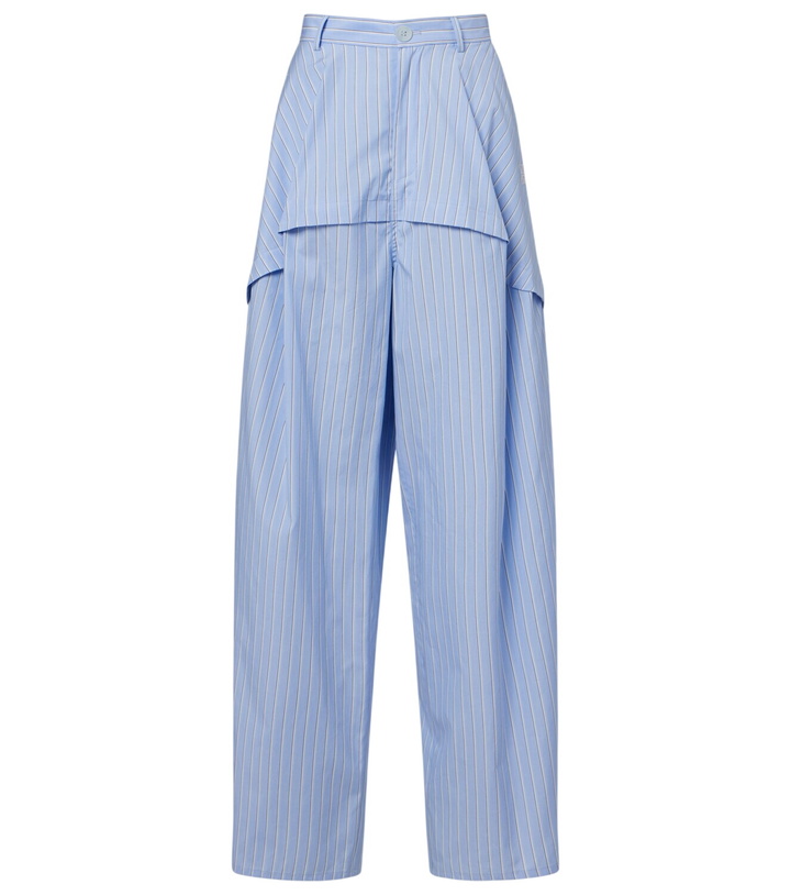 Photo: Loewe Paula's Ibiza striped cotton poplin wide-leg pants